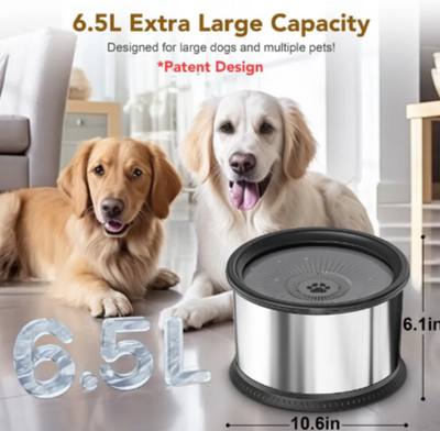 Non-Slip Splash-Proof Pet Water Bowl